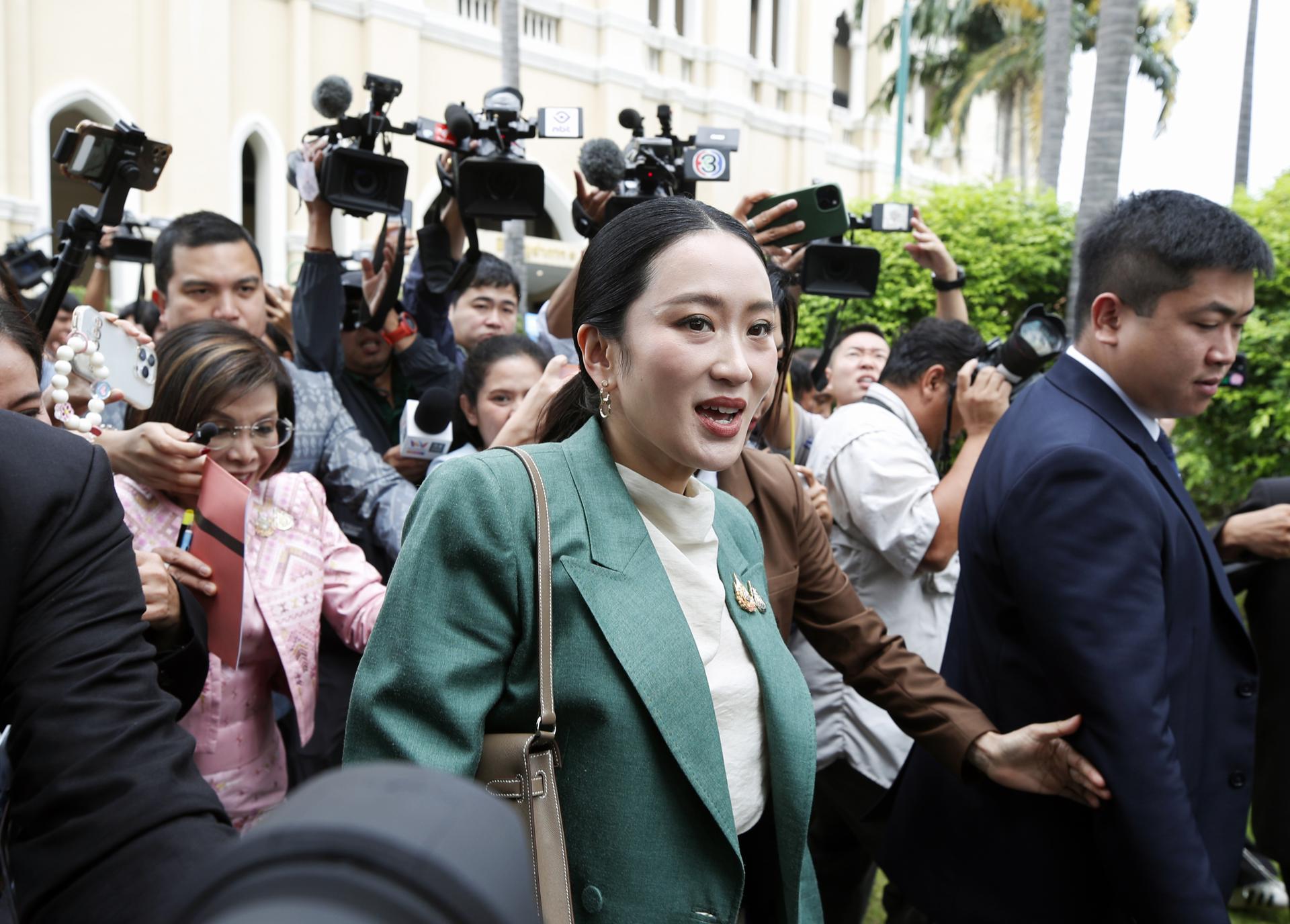 La primera ministra de Tailandia, Paetongtarn Shinawatra. EFE/EPA/RUNGROJ YONGRIT