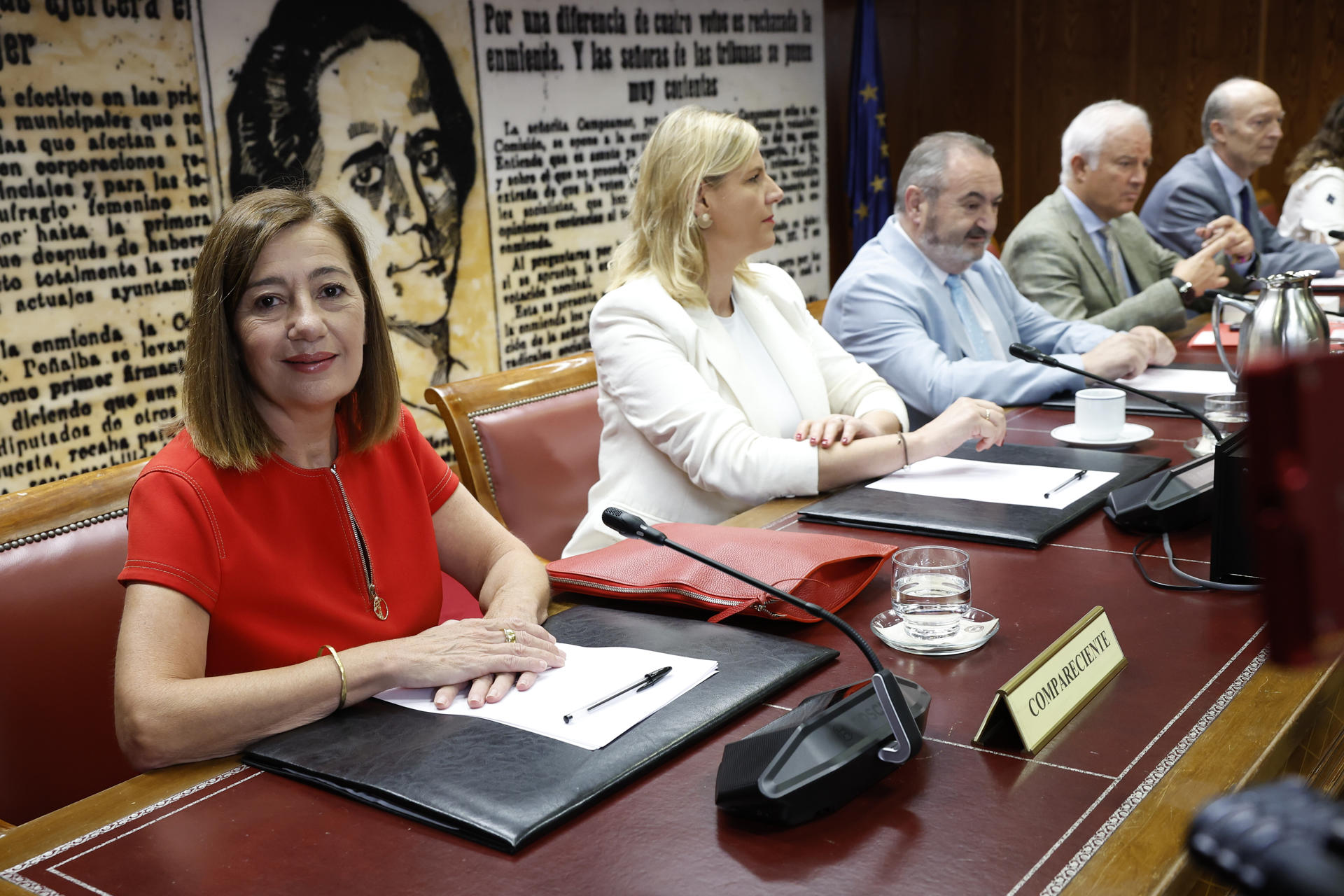 La presidenta del Congreso, Francina Armengol, comparece por segunda vez en la comisión de investigación del caso Koldo, este martes en el Senado.-EFE/ Chema Moya