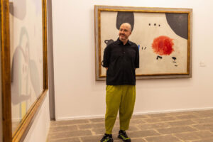Manuel Segade, director el Museo Nacional Centro de Arte Reina Sofía, MNCARS, durante la presentación del proyecto 'Paysage Miró' formado por cuatro exposiciones simultáneas que se inauguran esta semana en la Lonja, la Fundación Miró, el museo Es Baluard y el Casal Solleric de la capital de las islas Baleares, y que servirán para homenajear al artista español Joan Miró en la ciudad insular mediterránea de Palma, donde vivió desde 1956 hasta su fallecimiento, en 1983. EFE/ Cati Cladera