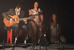 Yerai Cortés, uno de los guitarristas del momento tras protagonizar la ópera prima de  C Tangana, recala este jueves en el Festival de Jazz de San Sebastián con su espectáculo  'Guitarra Coral', una conjunción de flamenco de raíz con estéticas vanguardistas. EFE/Juan Herrero.