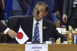 Imagen de archivo del primer ministro de Japón, Shigeru Ishiba. EFE/ Antonio Lacerda