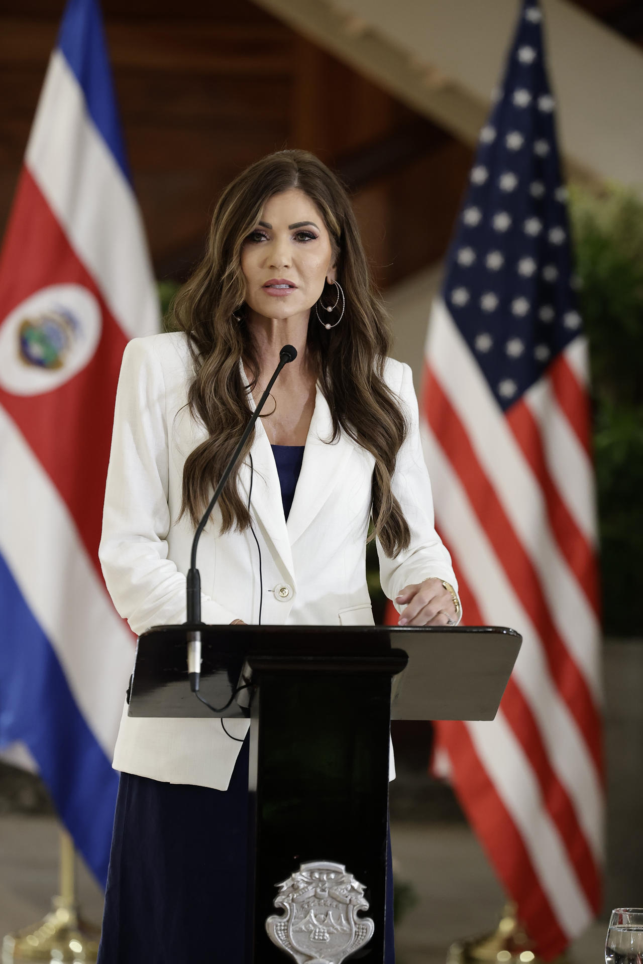 La secretaria de Seguridad Nacional de Estados Unidos, Kristi Noem. EFE/ Jeffrey Arguedas