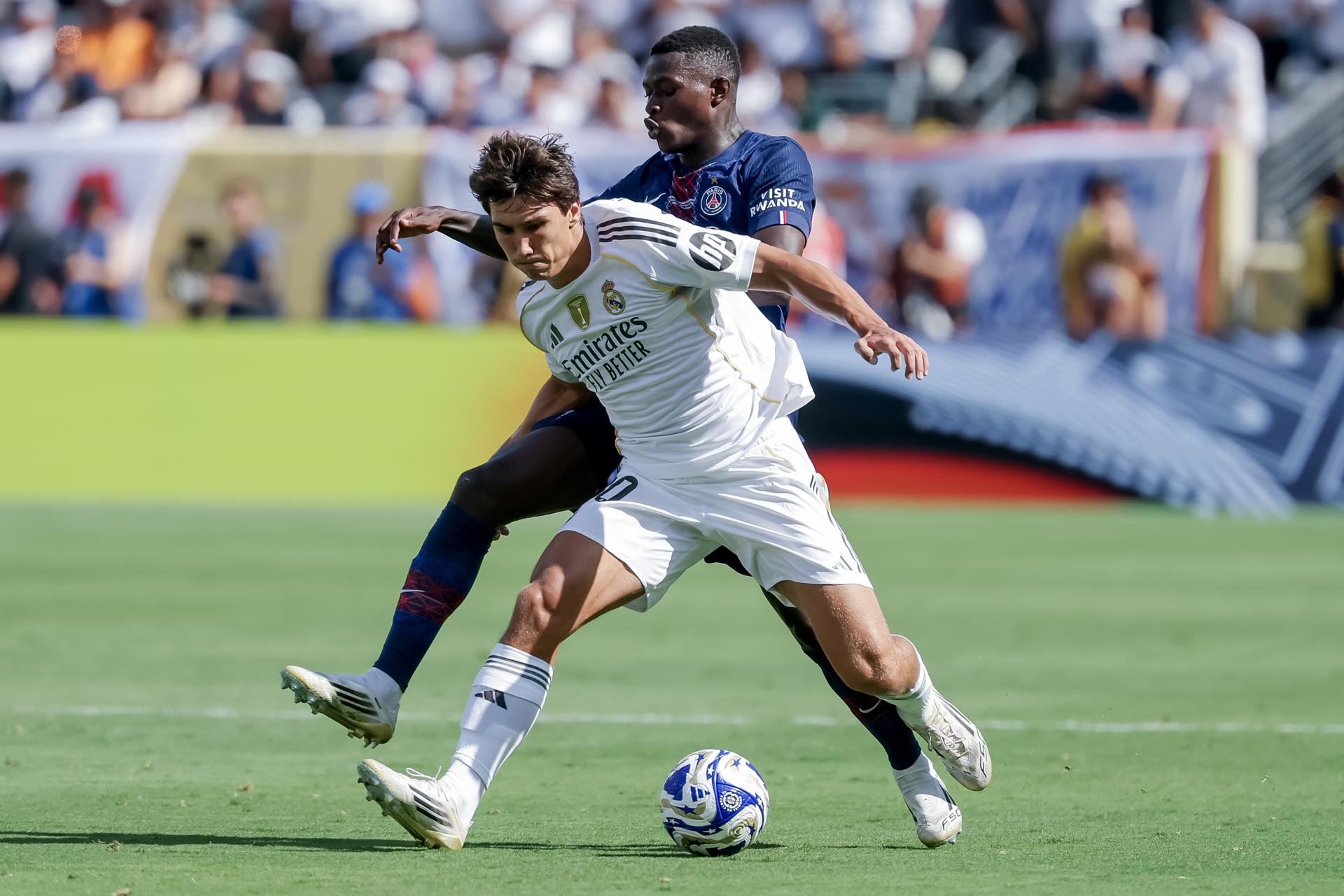 Gonzalo García, del Real Madrid, cierra el Mundial de Clubes como máximo goleador con cuatro tantos. EFE/EPA/JUSTIN LANE