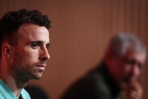 Fotografía de archivo (08/06/2022), del futbolista del Liverpool Diogo Jota, de 28 años, que ha fallecido, junto a su hermano André, de 26, esta madrugada en un accidente de tráfico ocurrido en la A52, en Cernadilla (Zamora). EFE/RODRIGO ANTUNES