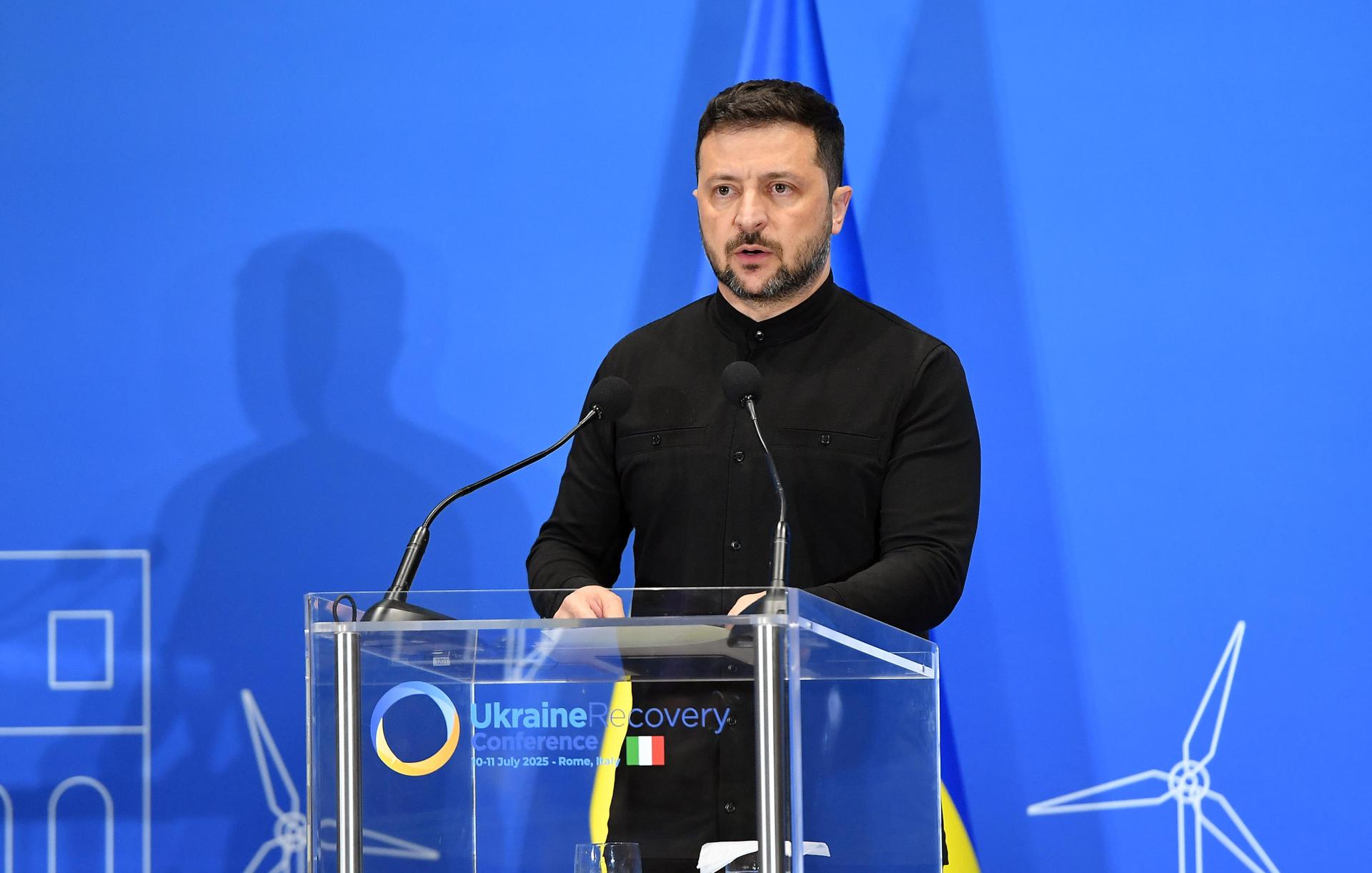 El presidente de Ucrania, Volodímir Zelenski, en una imagen reciente. EFE/EPA/FABIO CIMAGLIA
