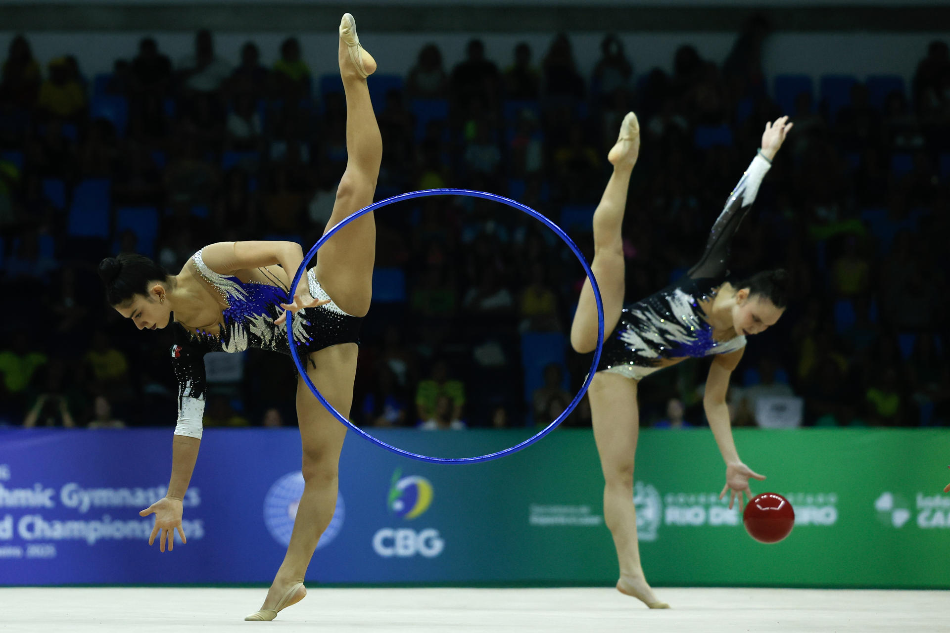 El equipo de México se despidió este sábado del Campeonato Mundial de Gimnasia Rítmica, que termina el domingo en Río de Janeiro, al quedar en el décimo puesto. EFE/ Antonio Lacerda