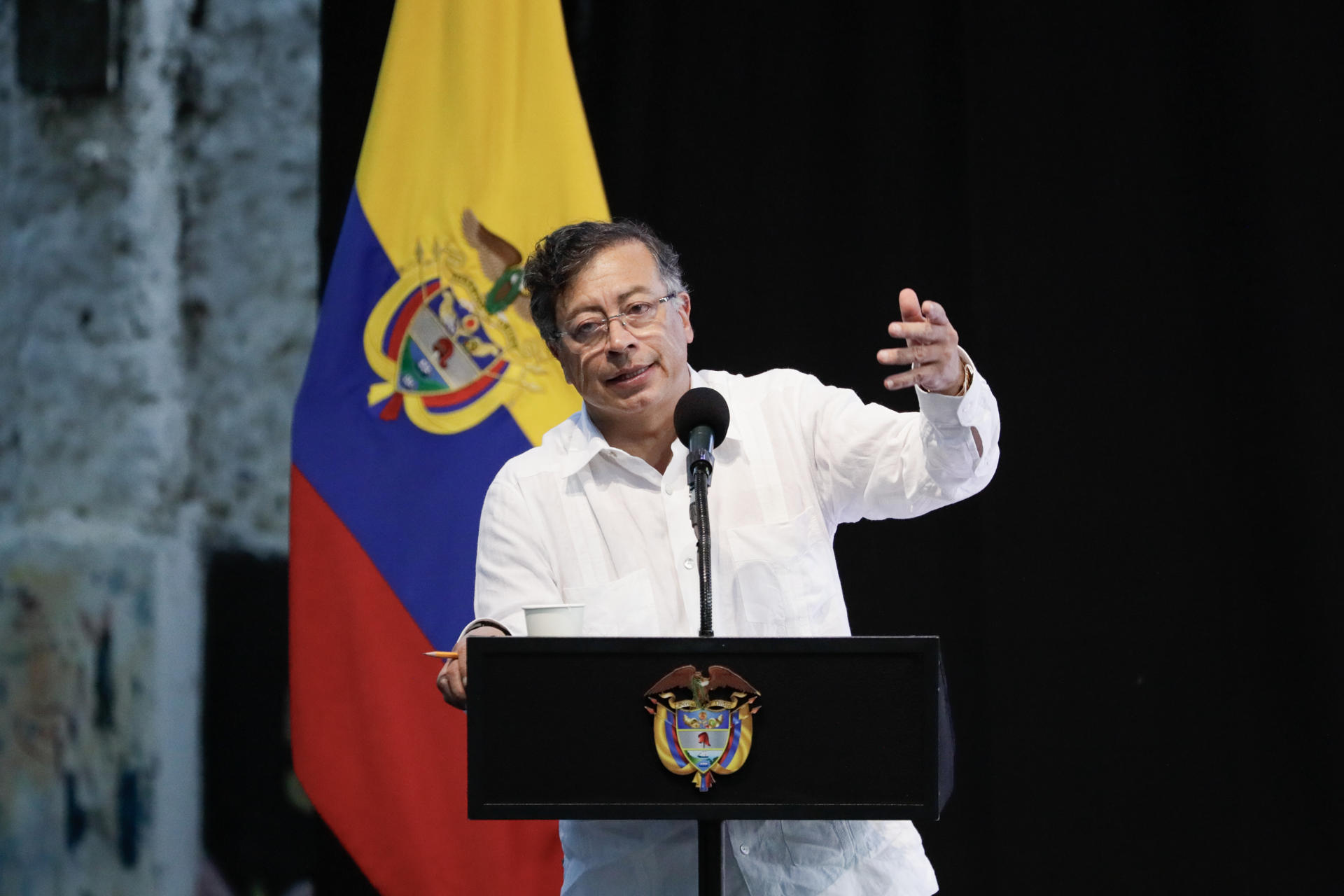 Fotografía de archivo del presidente de Colombia, Gustavo Petro. EFE/ Carlos Ortega