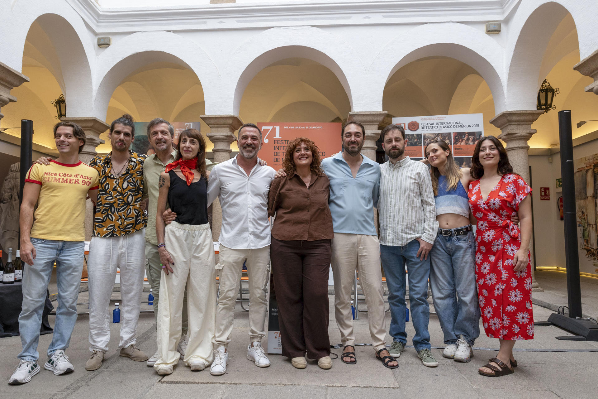 La tragedia 'Jasón y las furias", basada en un texto nuevo de Nando López a partir de varios clásicos y que humaniza a los personajes, pondrá el broche al 71 Festival Internacional de Teatro Clásico de Mérida, con un montaje de la compañía extremeña Teatro del Noctámbulo y con un elenco que encabeza José Vicente Moirón. EFE/ Jero Morales