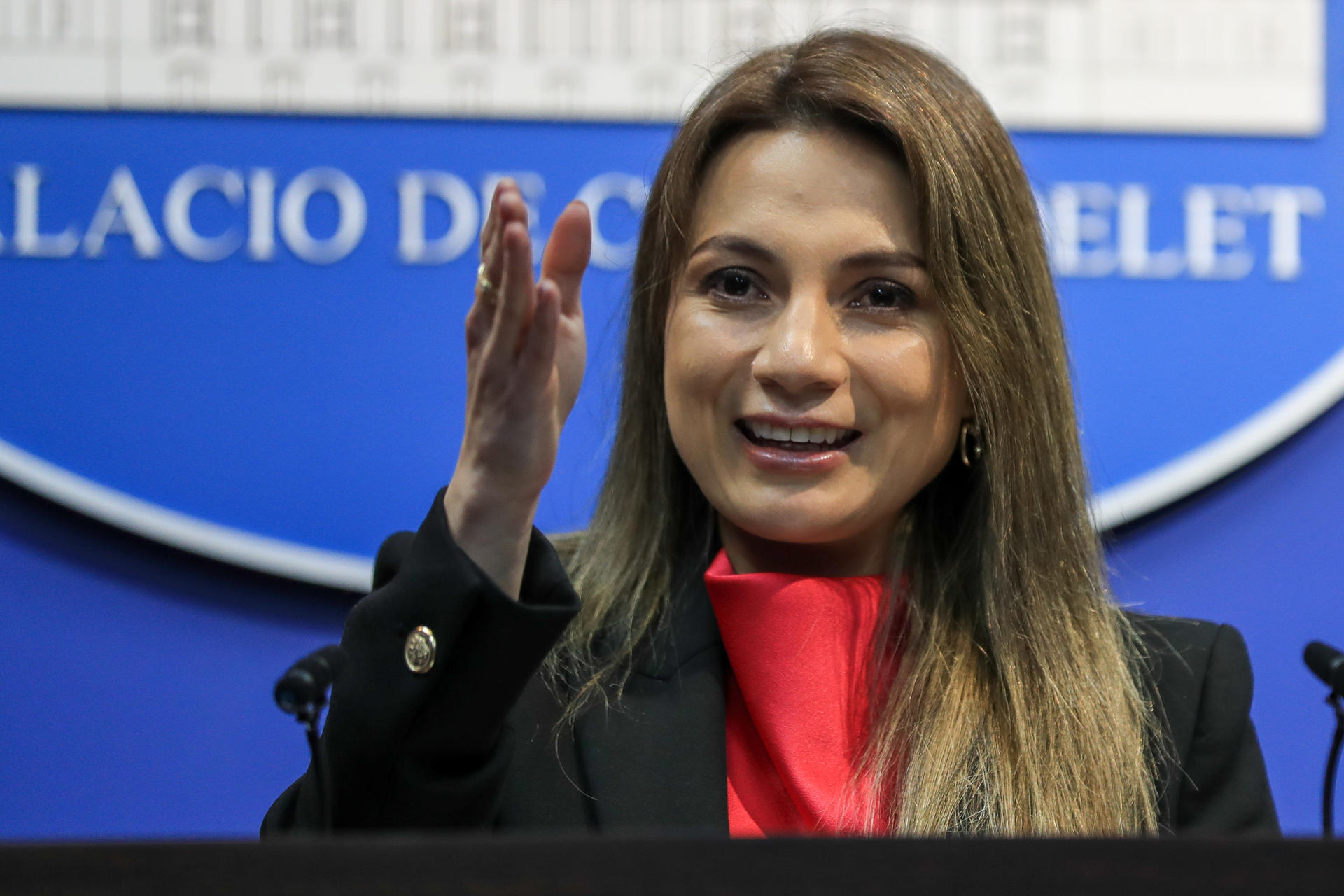 Foto de archivo de la portavoz del Gobierno de Ecuador, Carolina Jaramillo. EFE/ José Jácome
