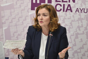 La concejala y portavoz de Vox en el Ayuntamiento de Palencia, Sonia Lalanda, en una imagen de archivo EFE/ Almudena Álvarez