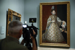 Cuadro de Alonso Sánchez Coello, 'La infanta Isabel Clara Eugenia y Magdalena Ruiz'. EFE/Chema Moya