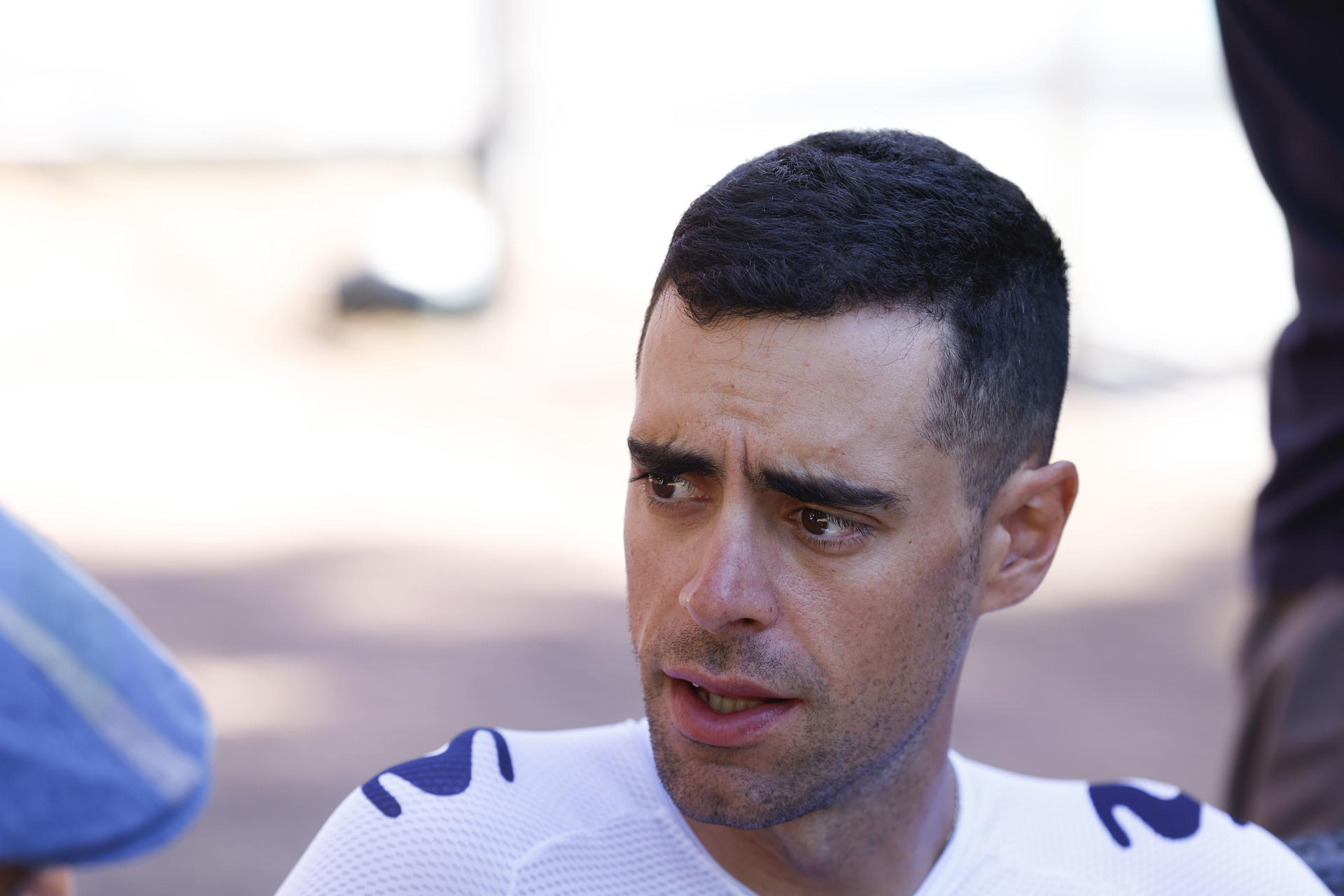 El español Jorge Arcas, ciclista de Movistar. EFE/Javier Lizón