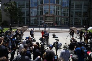 Fotografía de archivo del juzgado que lleva el caso de los hermanos Lyle y Erik Menéndez. EFE/Caroline Brehman