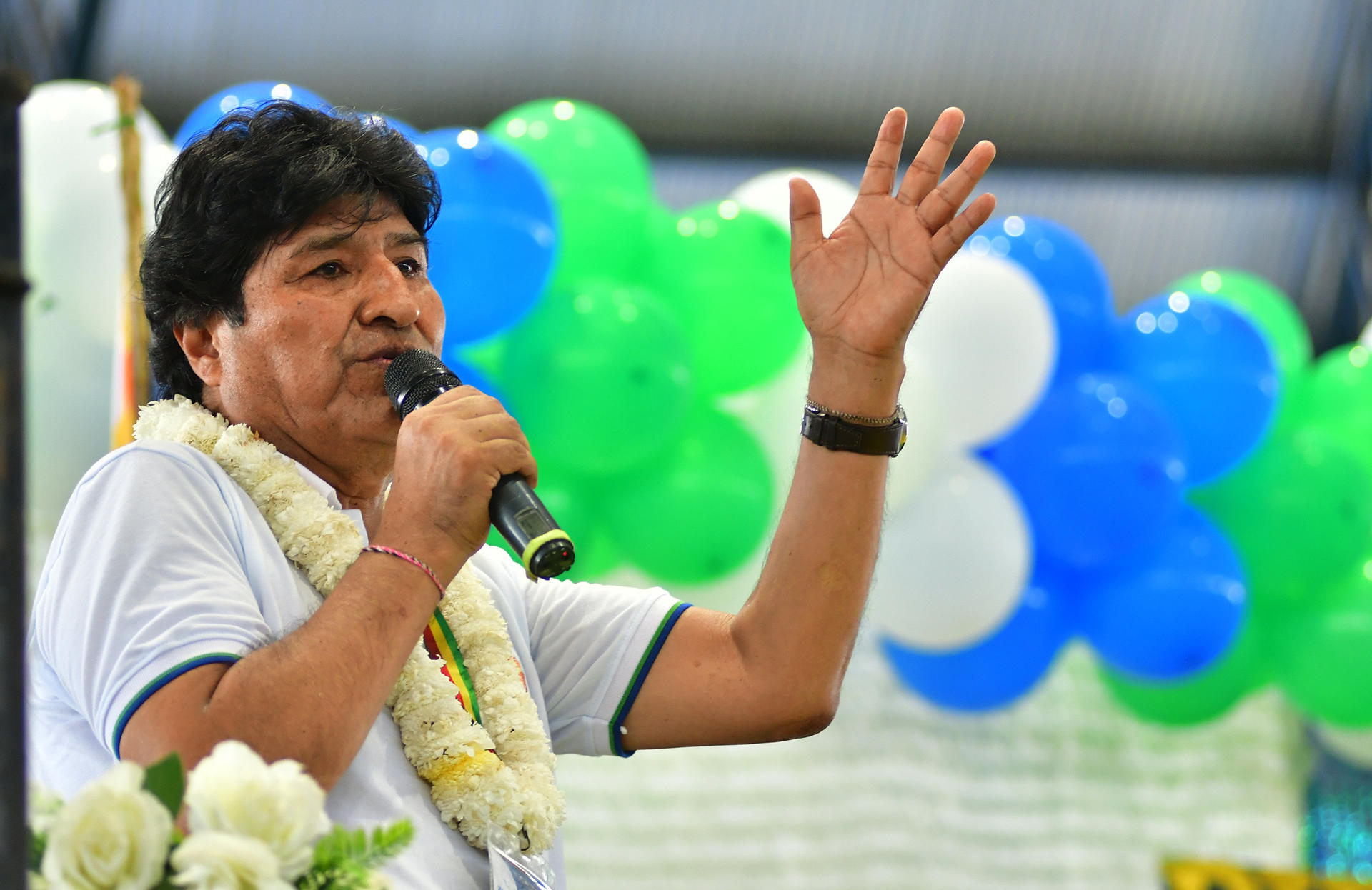Foto de archivo del expresidente de Bolivia Evo Morales. EFE/ Jorge Abrego