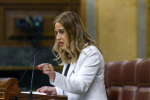 Imagen de archivo (13/03/2025) de la diputada del PP, Sofía Acedo Reyes en el pleno del Congreso. EFE/ J.P.Gandul