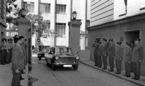 Imagen de archivo de la capilla ardiente del  guardia civil Casimiro Sánchez, asesinado por miembros de Grapo en 1975. EFE/aa/Archivo