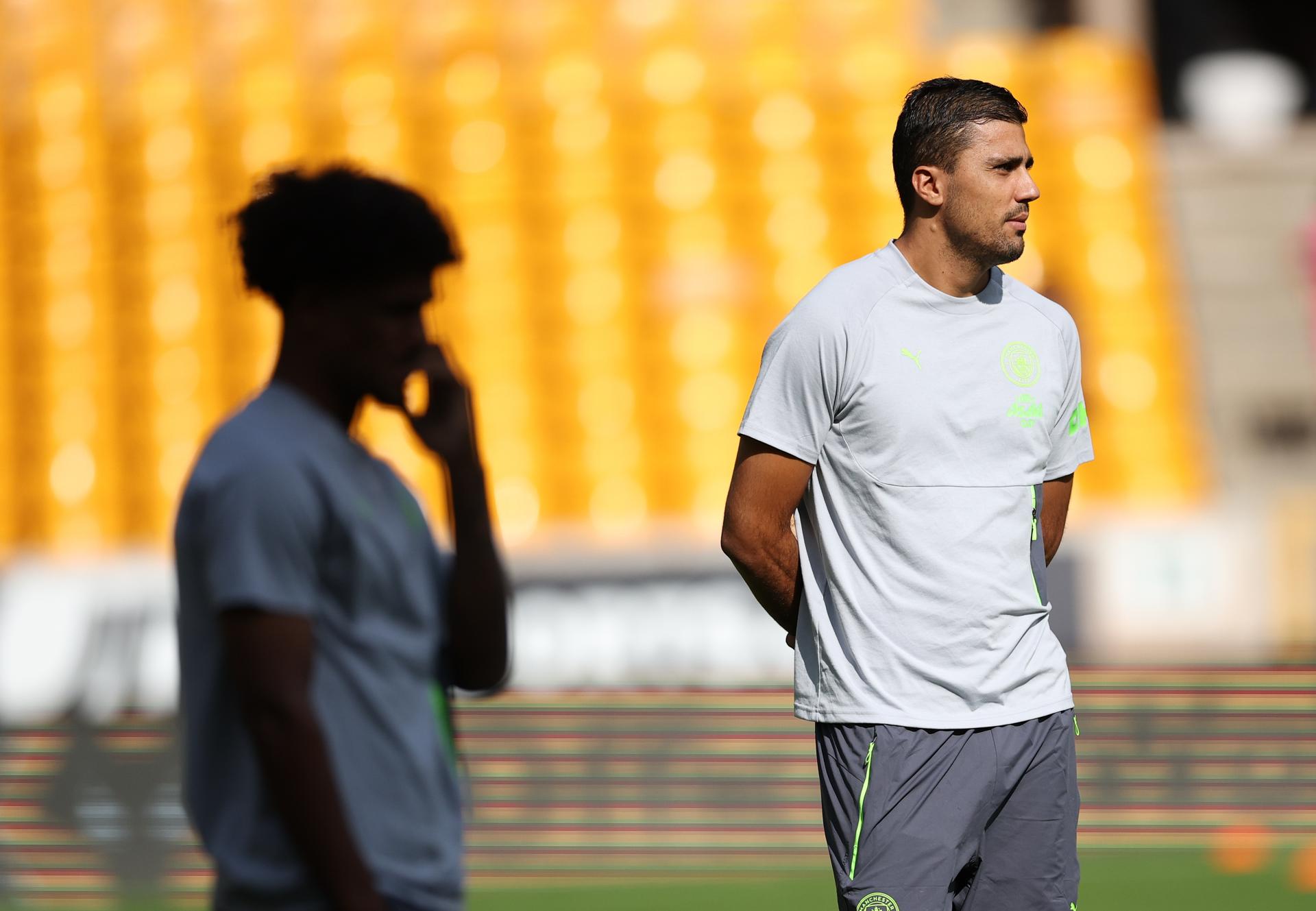 Fotografía de Adam Vaughan, en la que puede verse en una imagen del pasado 16 de agosto a Rodrigo Hernández, futbolista español del Manchester City. EFE *Sólo uso editorial*