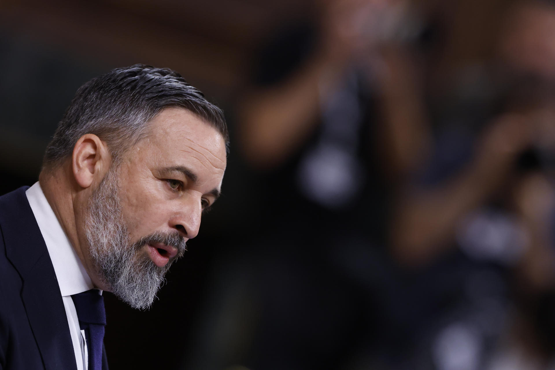 El líder de Vox, Santiago Abascal, en una imagen de archivo. EFE/Javier Lizón