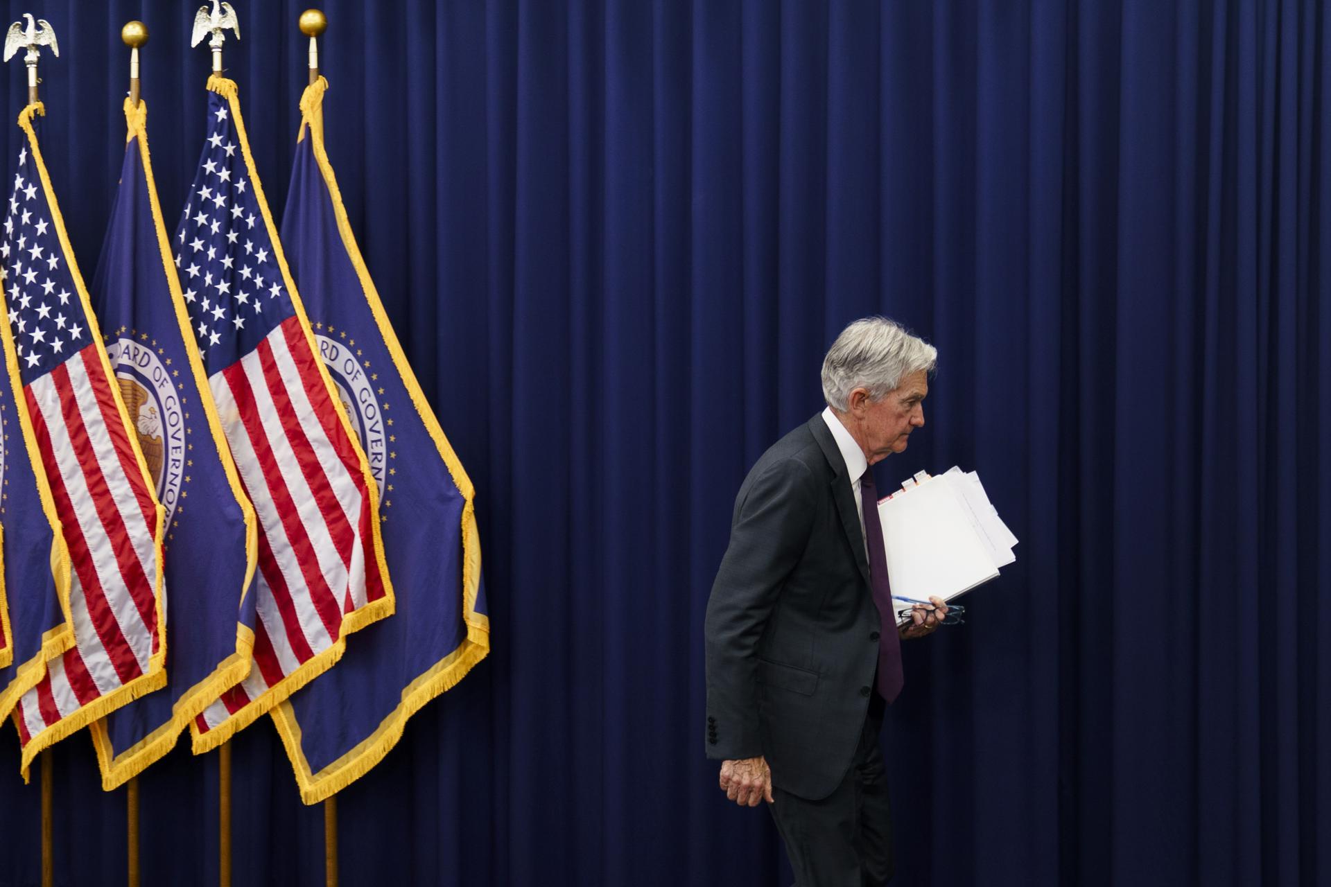 Fotografía del presidente de la Reserva Federal, Jerome Powell. EFE/Will Oliver