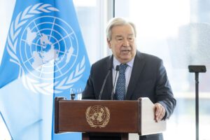 Foto de archivo del secretario general de la ONU, António Guterres. EFE/JUSTIN LANE