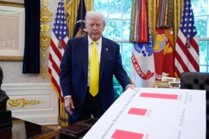 El presidente de Estados Unidos, Donald Trump. EFE/Yuri Gripas