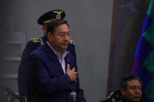 Fotografía de archivo del presidente de Bolivia, Luis Arce. EFE/ Gabriel Márquez