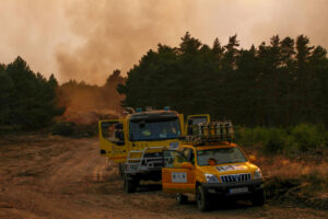 Incendios en la provincia de Zamora. EFE/Mariam A. Montesinos