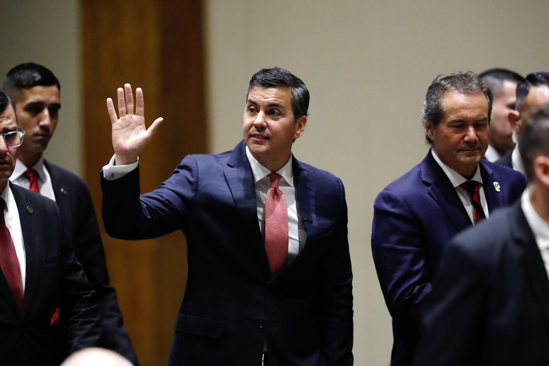Foto de archivo del presidente de Paraguay, Santiago Peña. EFE/Juan Pablo Pino