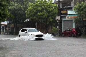 Fotografía de archivo, tomada el 22/07/2025, que muestra una zona inundad en Vietnam por el paso de la tormenta Wipha. EFE/EPA/VIETNAM NEWS AGENCY/HANDOUT VIETNAM OUT HANDOUT EDITORIAL USE ONLY/NO SALES