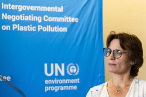 La comisaria europea para el Medioambiente, Jessika Roswall. EFE/EPA/SALVATORE DI NOLFI