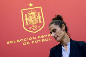 Fotografía de Daniel González, en la que puede verse en una imagen de archivo del 17 de octubre de 2024 a la seleccionadora española de fútbol, Montse Tomé. EFE