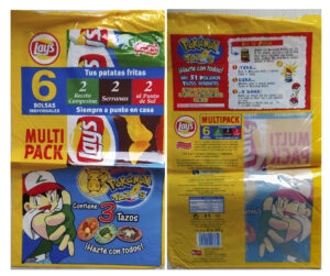 El fenómeno Pokémon, que lleva casi tres décadas cautivando a distintas generaciones, ha disparado la búsqueda desde cartas raras a juguetes o envoltorios como una bolsa promocional de patatas fritas del año 2000 por la que un coleccionista llegó a pagar 1.210 euros en una subasta, lo que demuestra que también puede ser una inversión rentable. EFE/ Miguel íngel Domínguez SOLO USO EDITORIAL SOLO DISPONIBLE PARA ILUSTRAR LA NOTICIA QUE ACOMPAÑA (CRÉDITO OBLIGATORIO)
