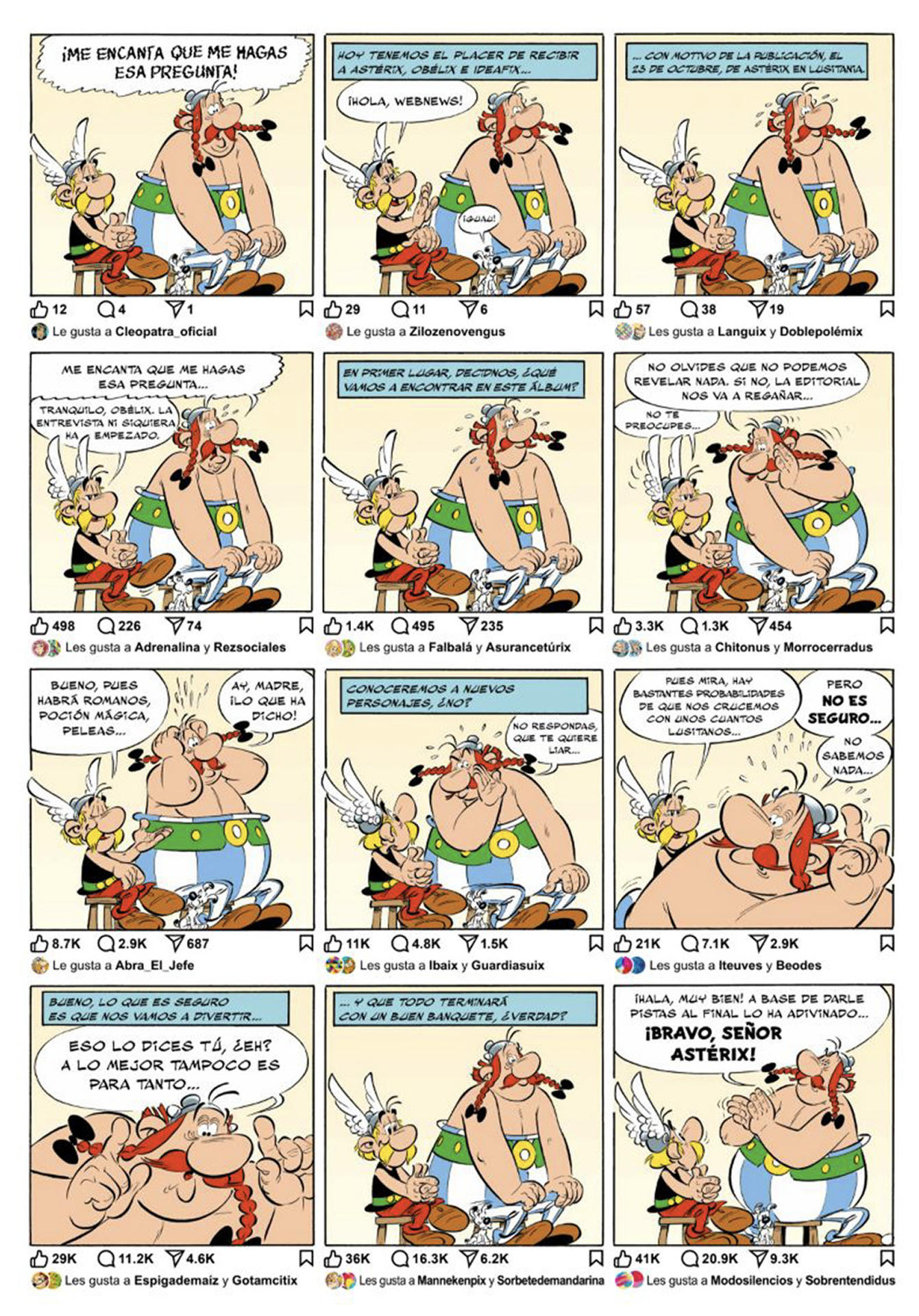 La saga de Astérix y Obélix, y su perro Ideafix, viaja a Lusitania para su nuevo cómic que estará en las librerías el 23 de octubre y que, según "pistas" reveladas a EFE por fuentes de Les éditions Albert René/Salvat es muy probable que incluya nuevos personajes y, de ellos, "unos cuantos lusitanos". EFE/Anaya SÓLO USO EDITORIAL, PERMITIDO SU USO SÓLO EN RELACIÓN A LA INFORMACIÓN QUE APARECE EN EL PIE DE FOTO (CRÉDITO OBLIGATORIO)