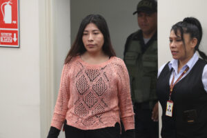 Betssy Chávez, ex primera ministra durante el Gobierno de Pedro Castillo. EFE/ Paolo Aguilar