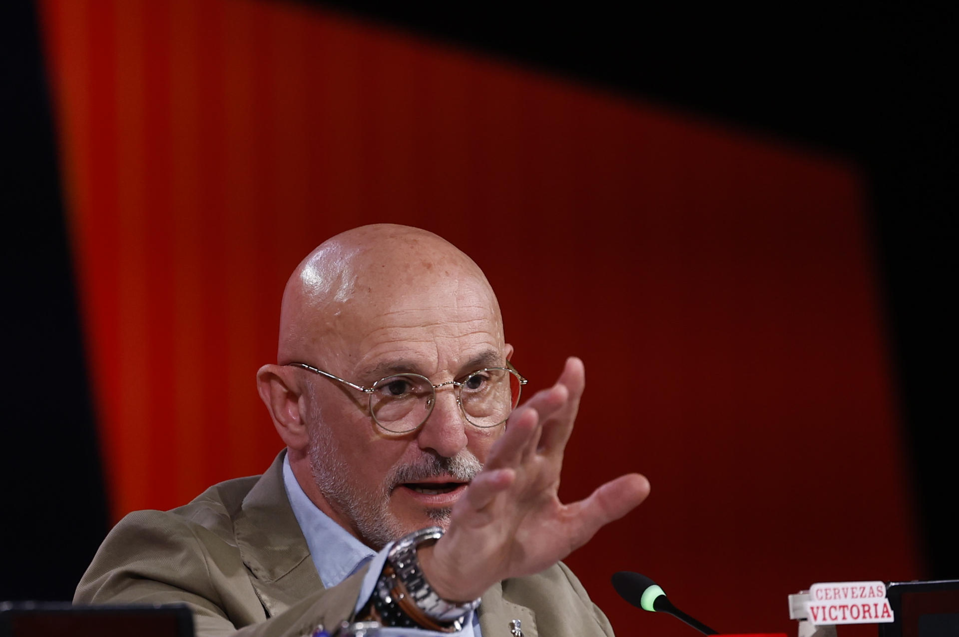 El seleccionador español de fútbol Luis de la Fuenteen foto de archivo de Juan Carlos Hidalgo. EFE