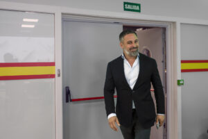 El líder de Vox, Santiago Abascal.. EFE/ Mario Moron
