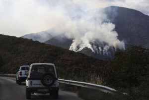 Imagen de los incendios en Castilla y León. EFE/Ana F. Barredo