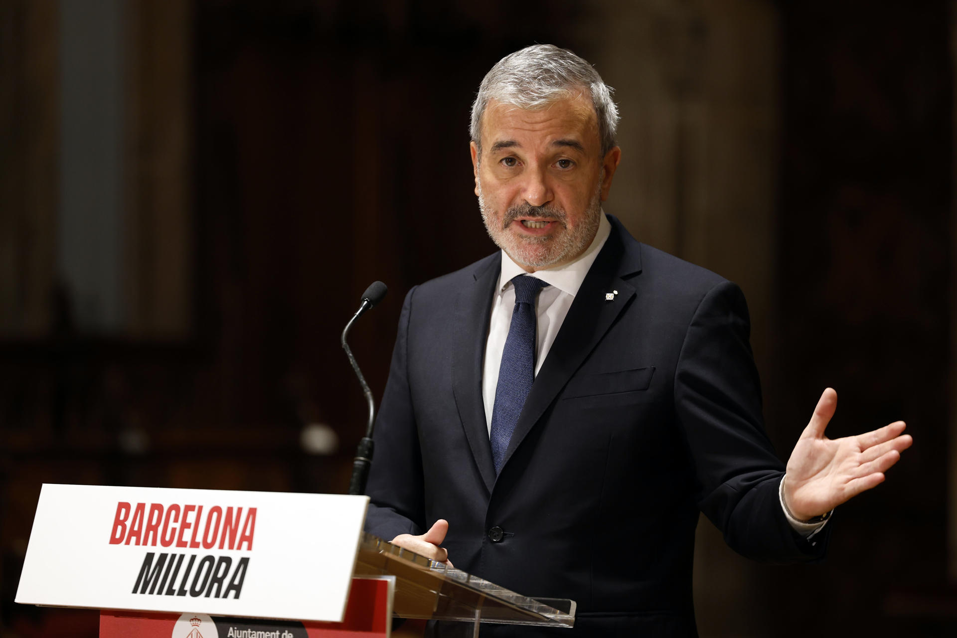 Imagen de archivo del alcalde de Barcelona, Jaume Collboni. EFE/Toni Albir