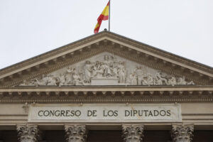 Imagen de archivo (10/02/2025) de la fachada del Congreso de los Diputados situado en la Carrera de San Jerónimo. EFE/Mariscal