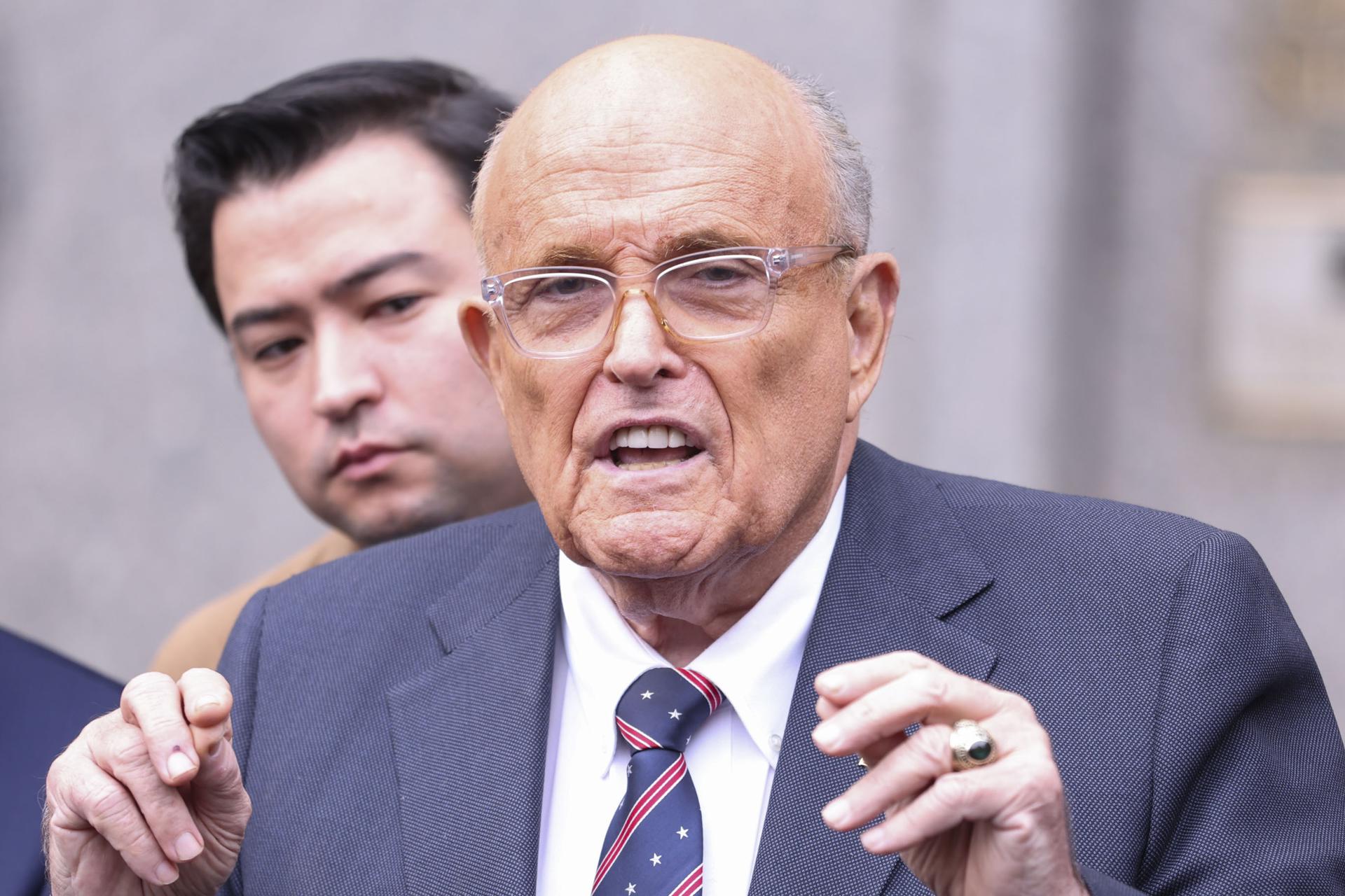Fotografía de archivo de Rudy Giuliani. EFE/EPA/SARAH YENESEL