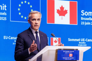 Fotografía de archivo del primer ministro de Canadá, Mark Carney. EFE/ Olivier Matthys ARCHIVO