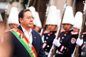 Fotografía del 6 de agosto de 2025 del presidente de Bolivia, Luis Arce. EFE/ Gabriel Márquez