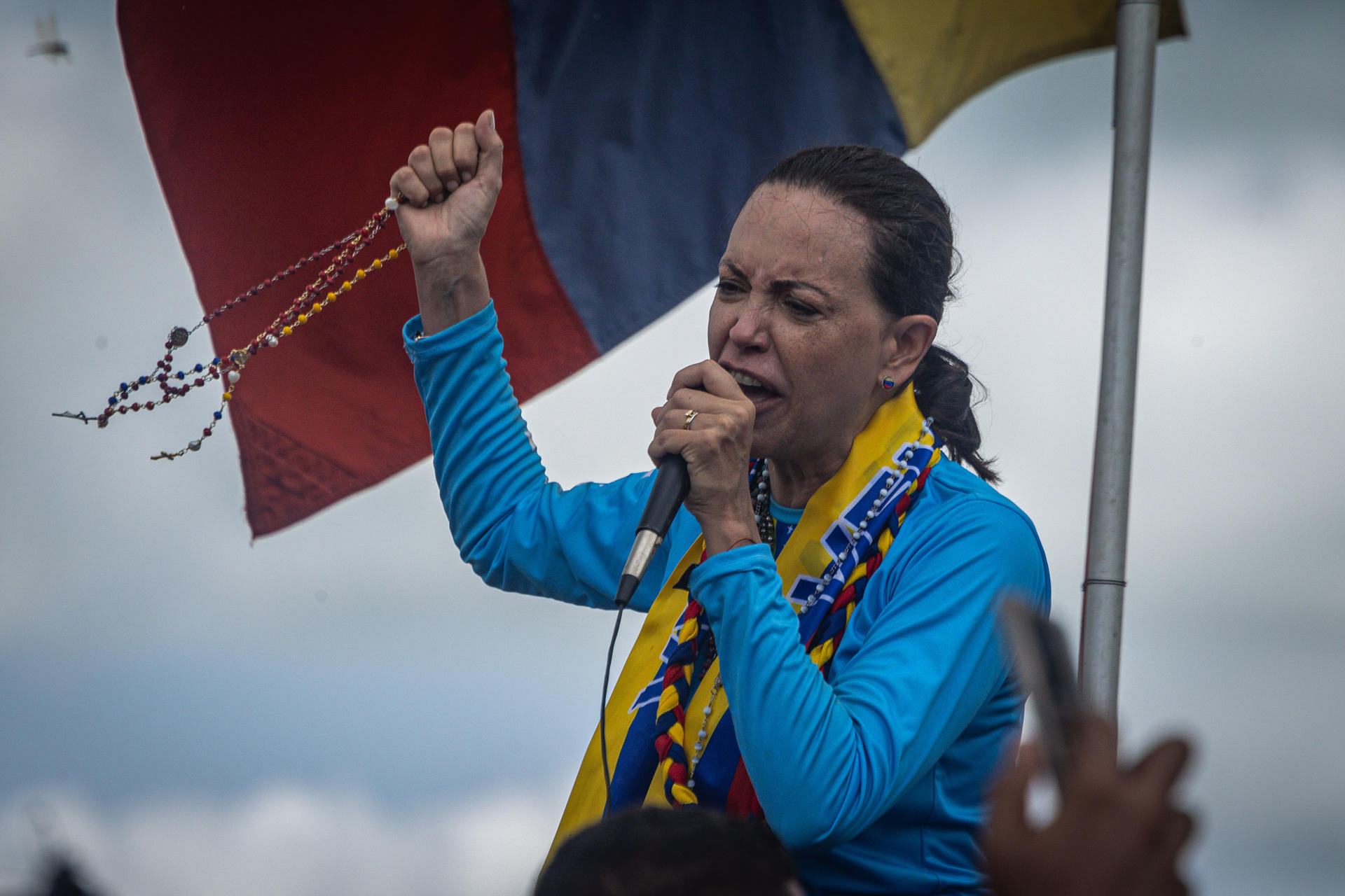 Fotografía de archivo de la líder opositora María Corina Machado. EFE/ Henry Chirinos