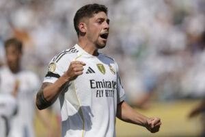 Federico Valverde de Real Madrid, en una foto de archivo. EFE/ André Coelho