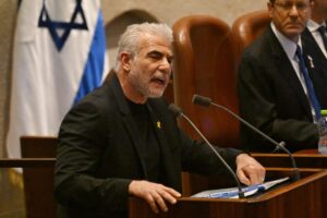 El líder de la oposición israelí, Yair Lapid, en una imagen de archivo. EFE/EPA/DEBBIE HILL / POOL