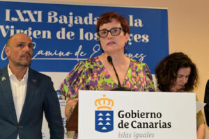 La consejera de Bienestar Social del Gobierno canario, Candelaria Delgado (c). EFE/ Gelmert Finol