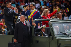 Foto de archivo del presidente de Venezuela, Nicolás Maduro, y la primera dama, Cilia Flores. EFE/ Miguel Gutierrez