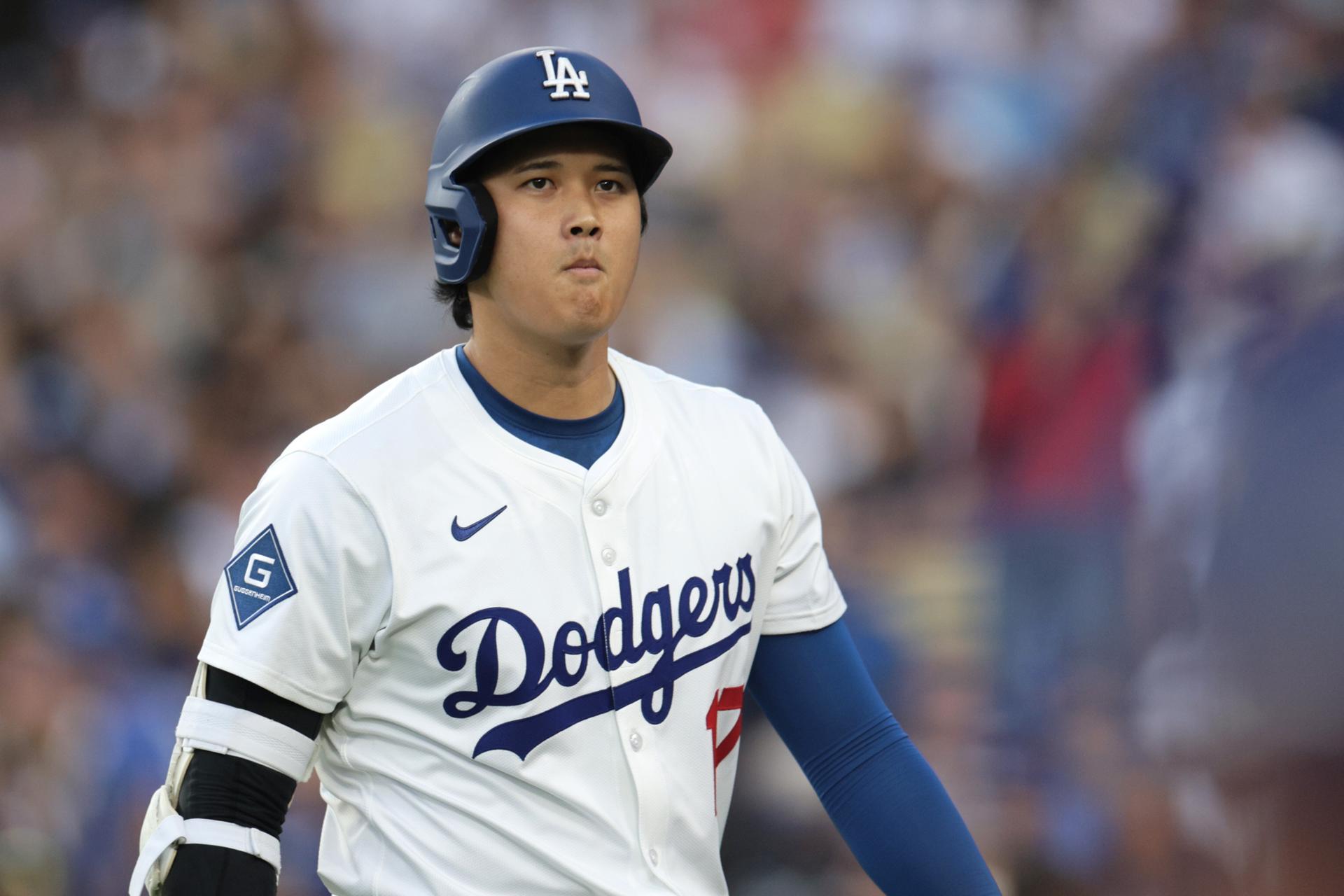 Shohei Ohtani de Los Angeles Dodgers durante un juego de la MLB. EFE/EPA/ALLISON DINNER