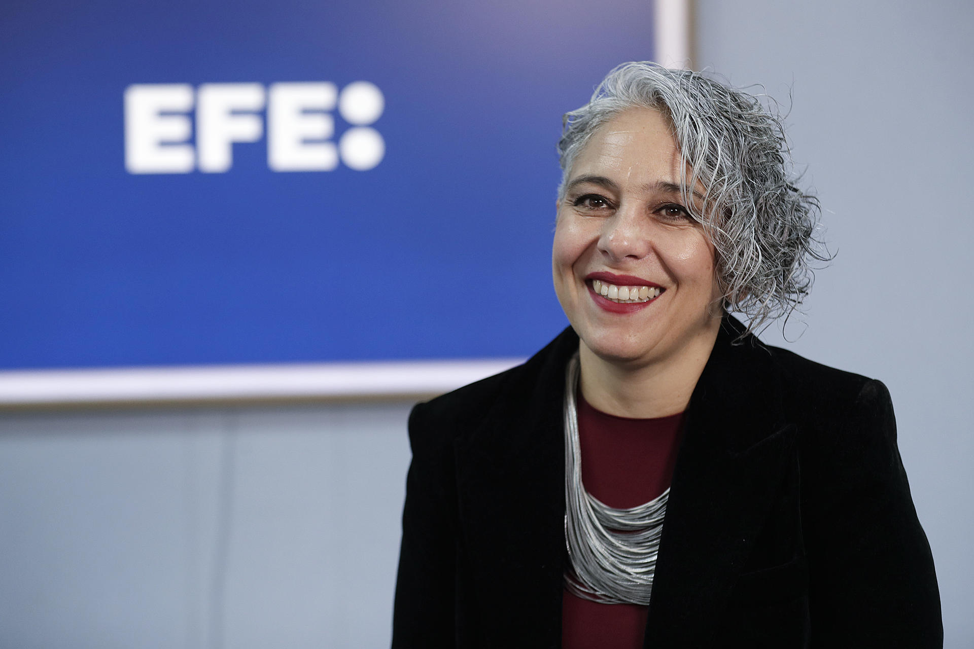 Fotografía del 21 de agosto de 2025 de la senadora y precandidata a la presidencia de Colombia María José Pizarro posando durante entrevista con EFE en Bogotá (Colombia). EFE/ Carlos Ortega