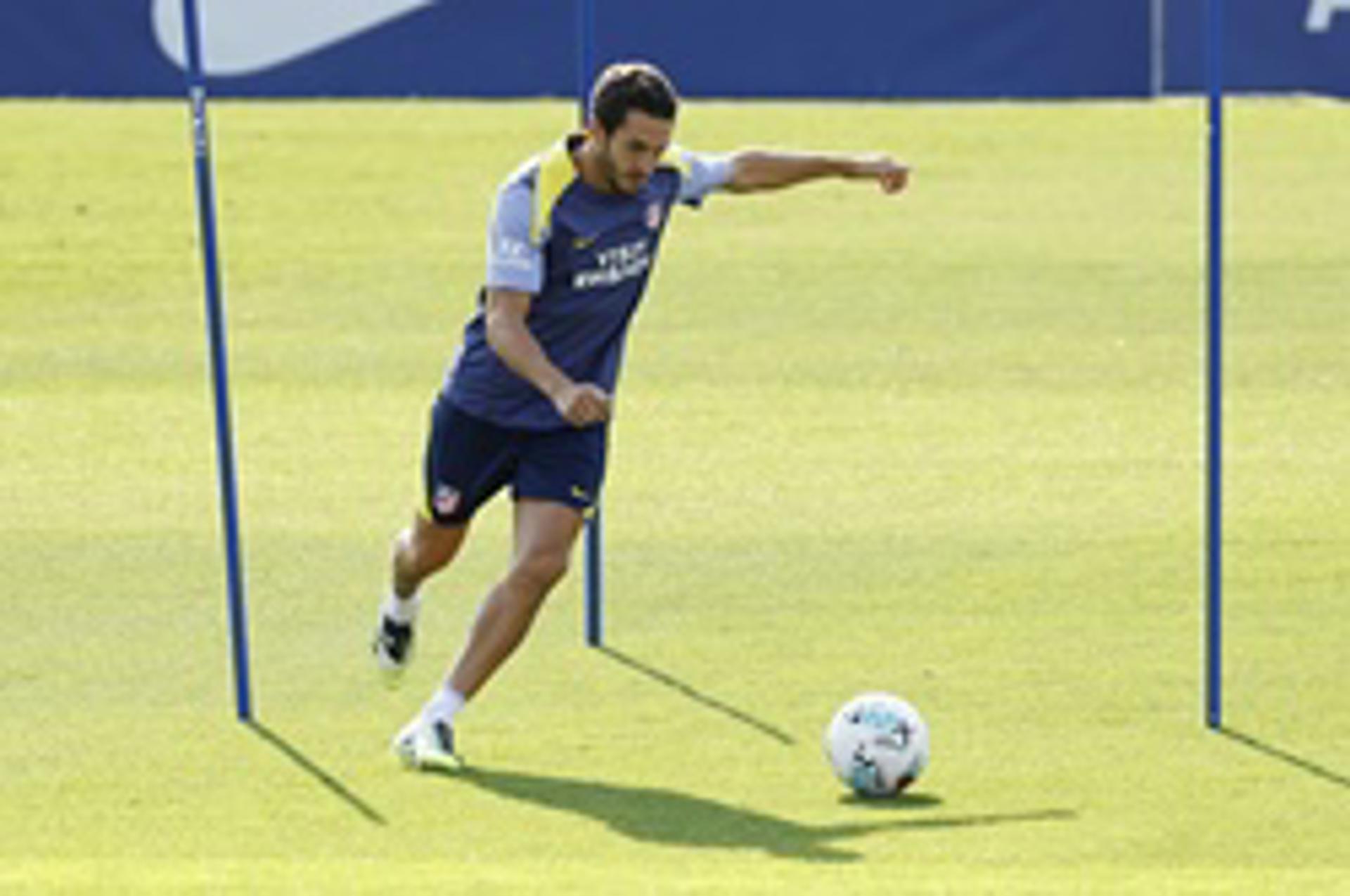 Koke, en el entrenamiento. EFE/Chema Moya.